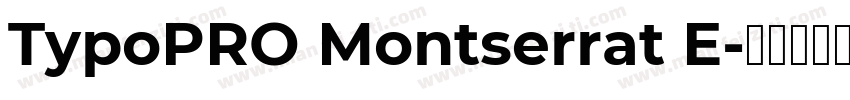 TypoPRO Montserrat E字体转换